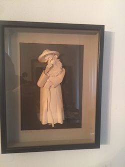 Awesome paper framed sculpture. One If A Kind