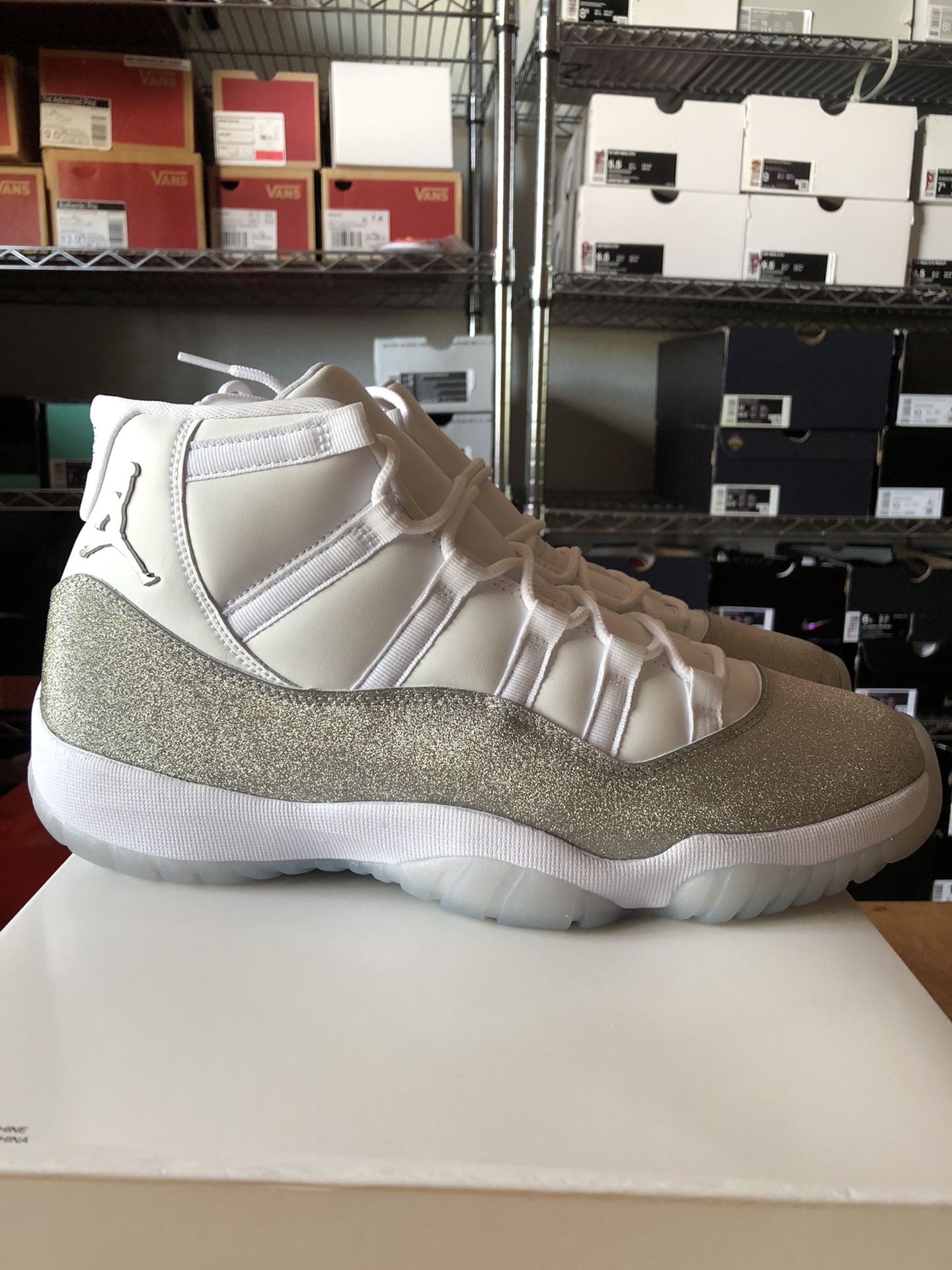 Brand new Nike air Jordan 11 retro white silver gray premium shoes women’s 12, men’s 10.5