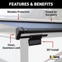 2-4 Solera Slide Topper Slide-Out Protection for RVs, Travel Trailers, 5th Wheels, and Motorhomes