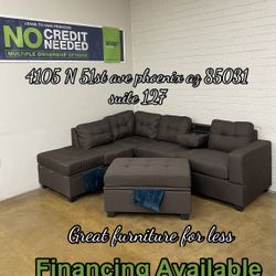 Sectional With Ottoman Brand New