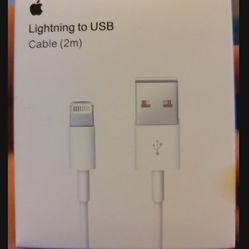 iPhone/ipad USB 2M Original $20  USB Chargers 2M(6FeetLong) ORIGINAL CHARGERS $20 Each Or 2 For $35 Cash I Have 60 Available if You Buy More Then 5 Il