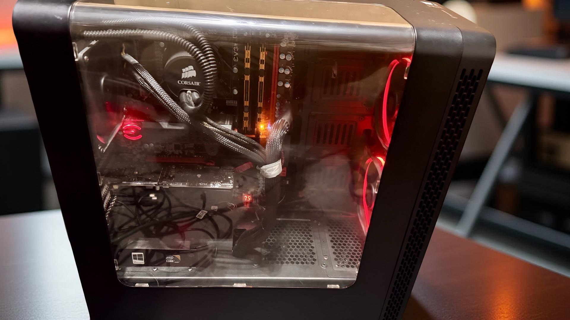 Custom EVGA i7 Desktop PC + HP 24” Monitor – Great Condition