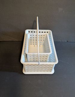 Interdesign Basket Caddy with Handle & Matching Basket Bundle of 2 Home Accents