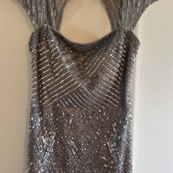 Beaded & Sequined Gown
