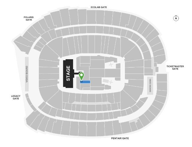 AC/DC 1 Ticket by Stage Row 2 Face Value APRIL 10