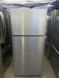Amana Stainless Steel Top Mount Fridge - Great Condition