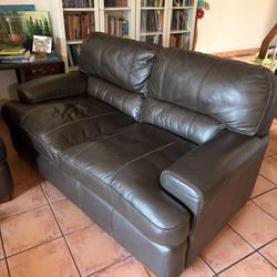 Leather Love Seat