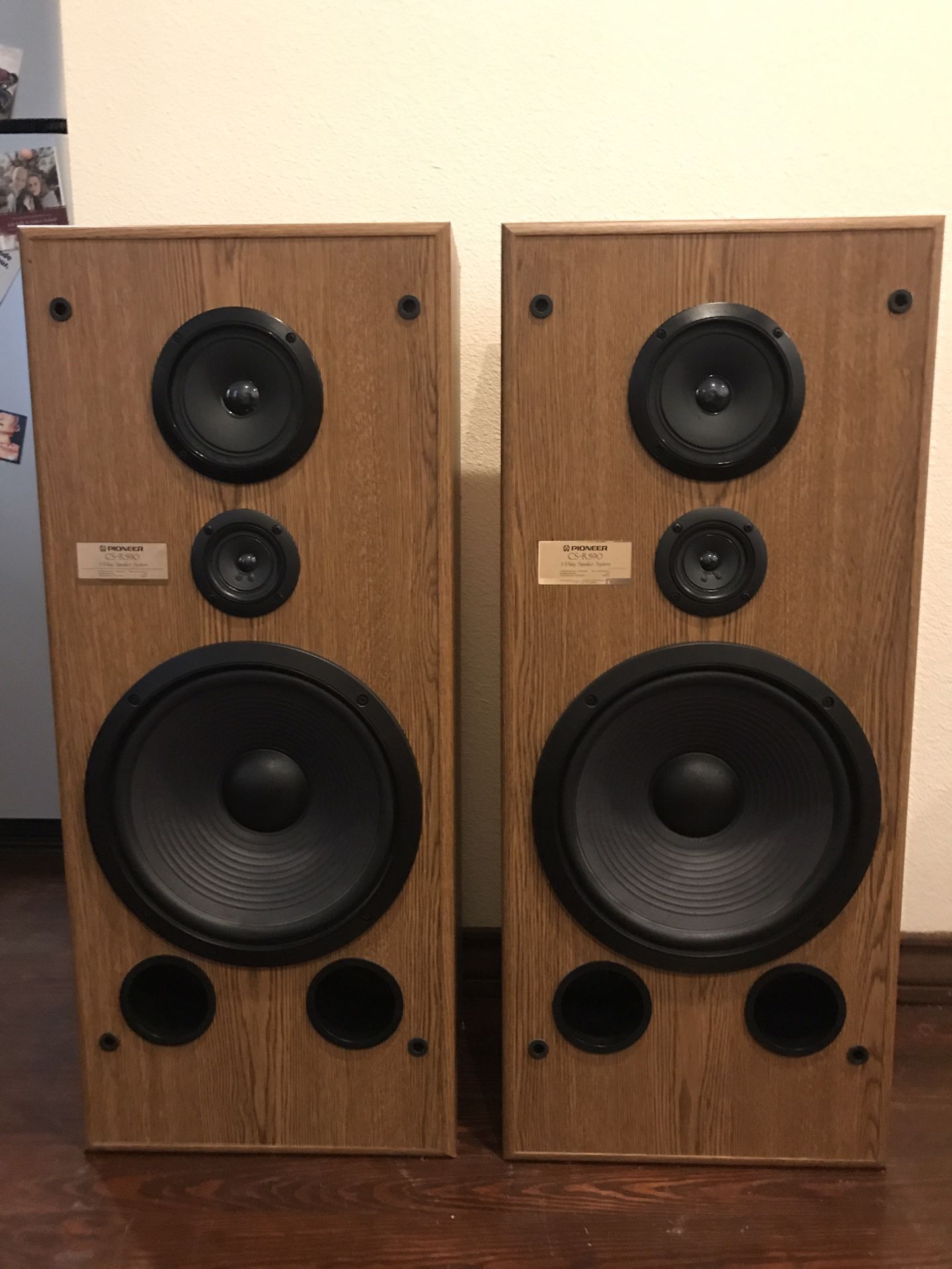 Pioneer CS-R590 Vintage 3-Way Speakers