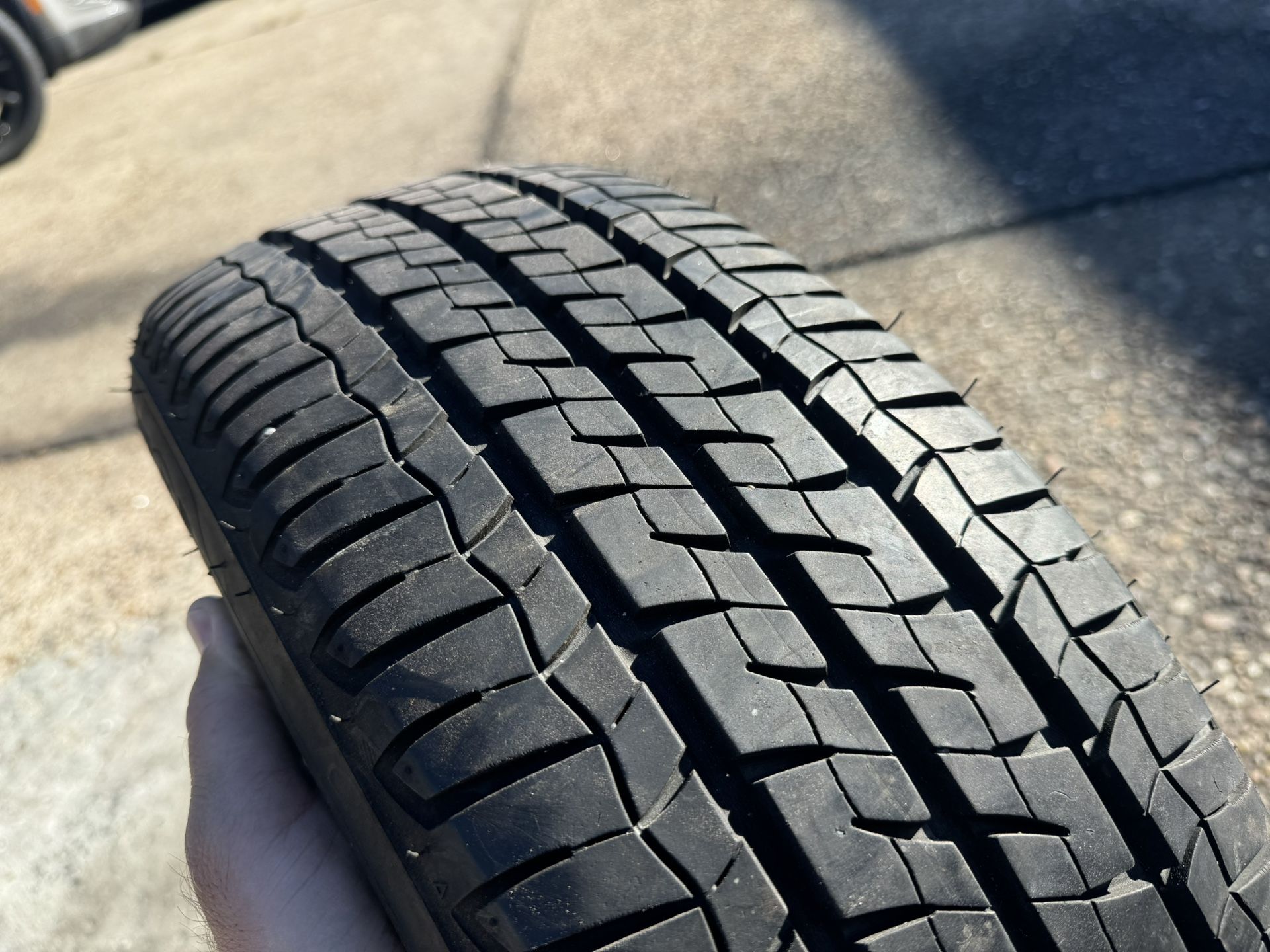 I got 2 different brand “ 175 65 15  “ tires selling each for 40 $ used good condition plenty of life left.