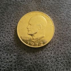 1972 Gold Plated Ike Dollar