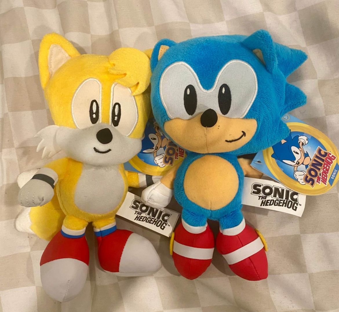 Sonic & Tails 7 Inch Plushes From 2021 With Tags