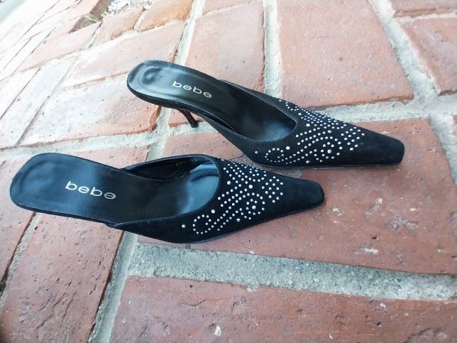 Bebe Suede Studed Heels 👠 7