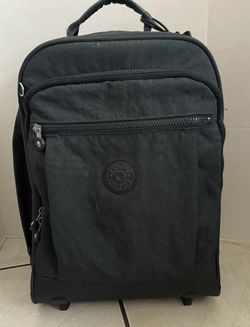 Kipling Rolling Backpack Navy USED