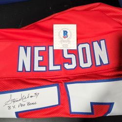 Steve Nelson Autographed Jersey New England Patriots 
