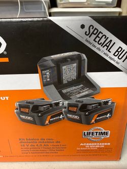 Ridgid batteries with charger