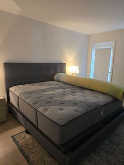 King bed matress and frame