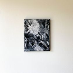 Original Abstract Acrylic Canvas Painting 