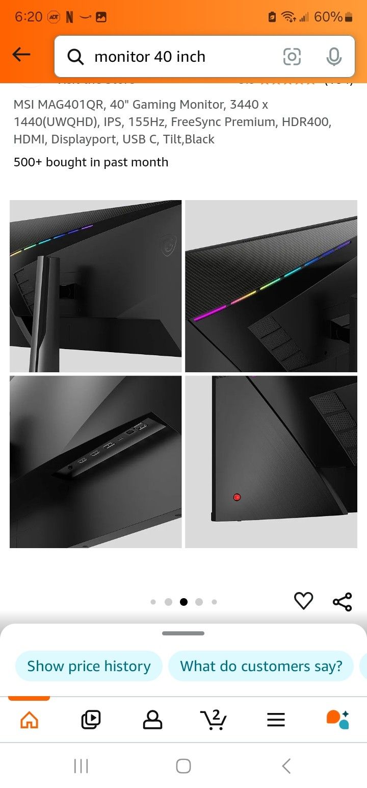 40" 165Hz Ultimate MSI Gaming MONITOR 