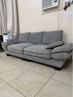 Sofa Couch Sectional Gray