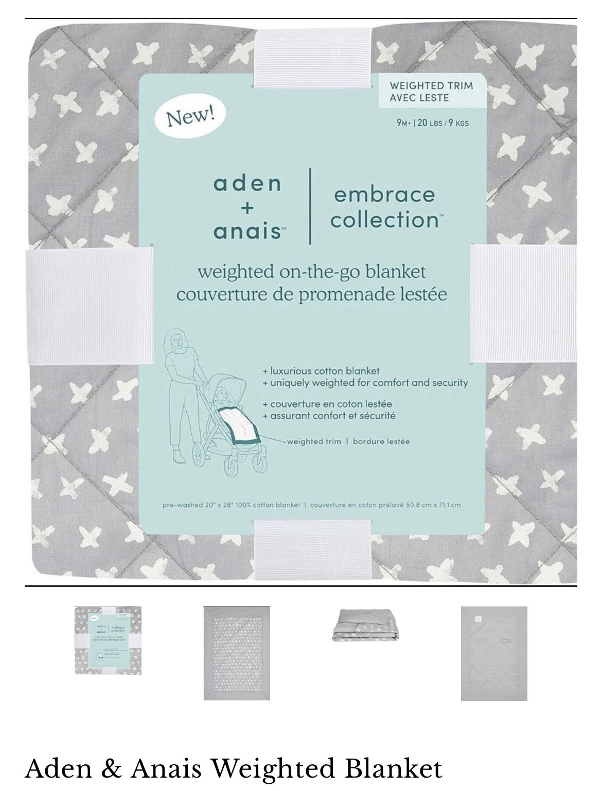 aden + anais Weighted Baby Blanket
