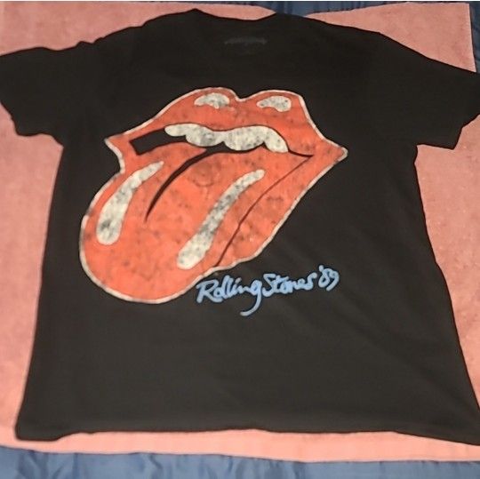 Red & Black Rolling Stones Short Sleeve T-Shirt