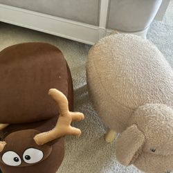 Moose And Dog Storage Stools