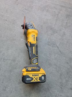Dewalt grinder and battery.  No Charger