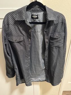El General Men's Western Snap Button Shirt Size M