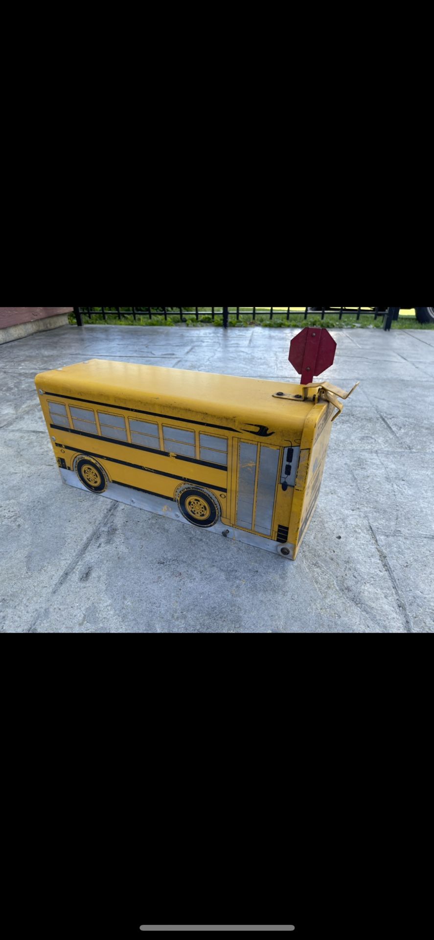vintage bluebird school bus mailbox