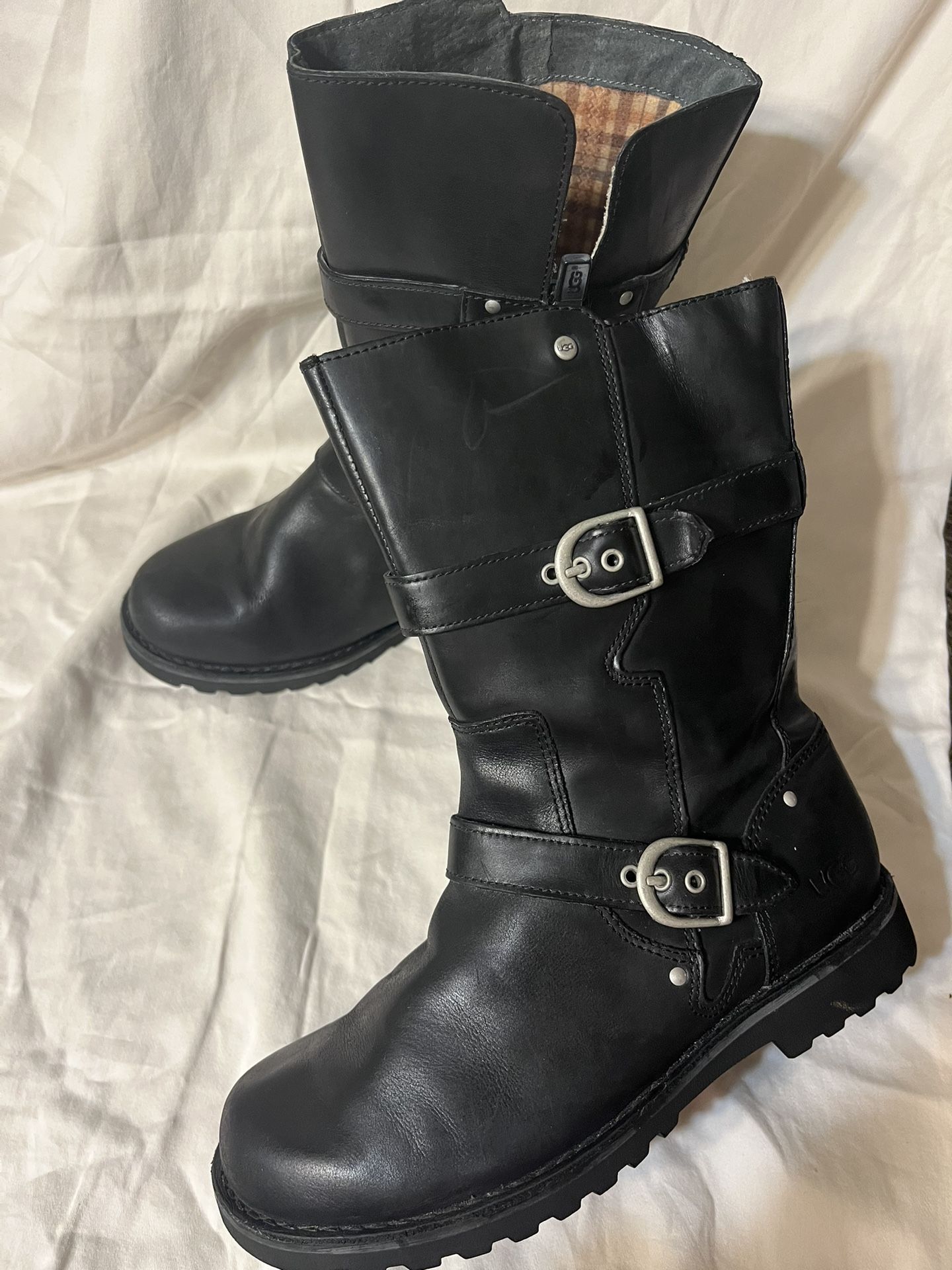 Vintage kids leather UGG boots