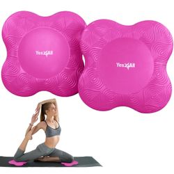 Yes4All 2PCS Yoga Knee Pads Extra Thick, Yoga Kneeling Pad for Pilates Exercise, 13/16 Inches Cushion Knees Elbow Mat Supplies for Women Men@H6-565