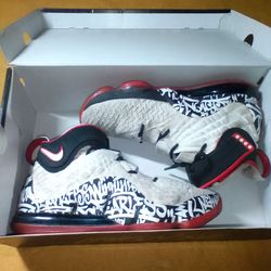 LeBron 17 mens shoes graffiti