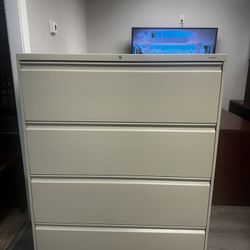 OFFICE/HOME FILE CABINET 4 DRAWERS LATERAL METAL FILE 