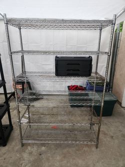 UltraDurable 6-Tier Commercial NSF Certified Steel Wire Shelving System in Zinc (60 in. W x 24 in. D x 76