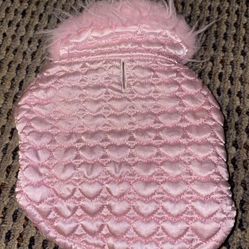 Pet Clothing Small Heart Quilted Pink Coat 