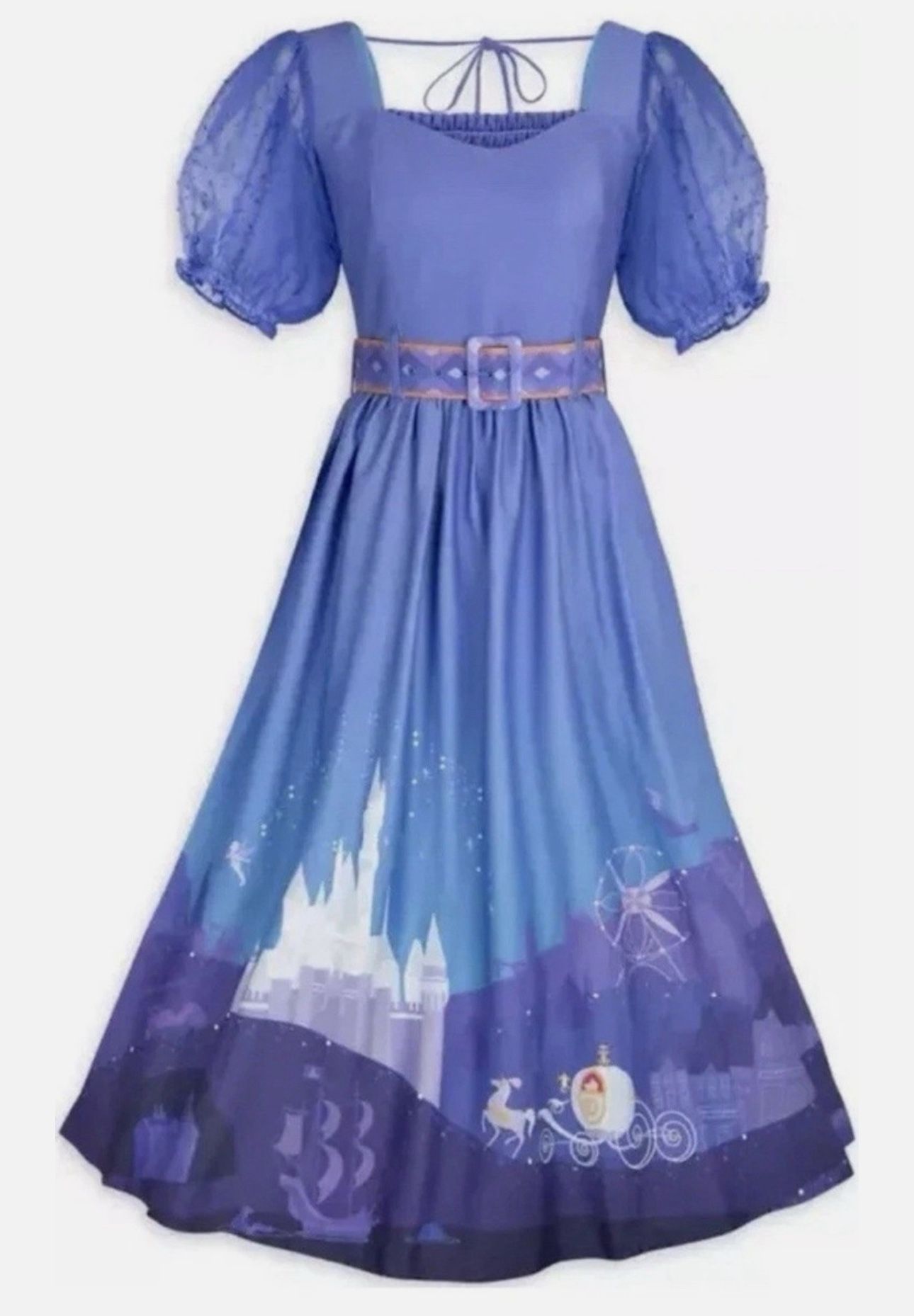 Disney Parks Her Universe Cinderella Dress Blue Castle Carriage