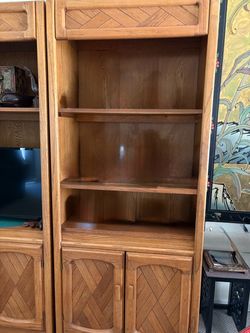 Book cases oak