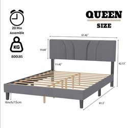 Queen bedframe.