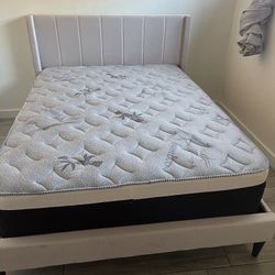 Full Size Bed Frame With Mattress 