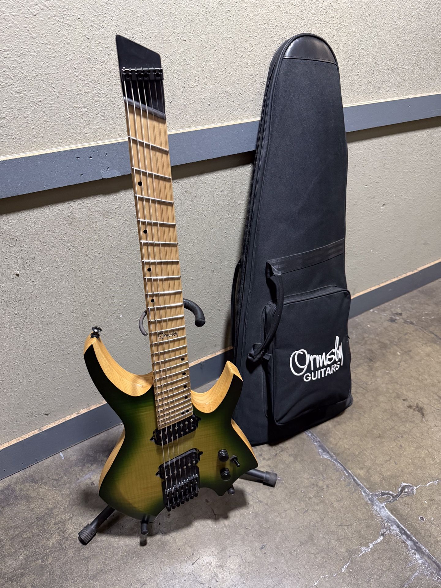 Ormsby Goliath 7 String Green Burst Solid Body Electric Guitar