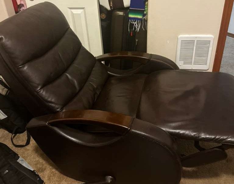 Brown Leather Recliner