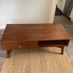 MCM solid wood coffee table 