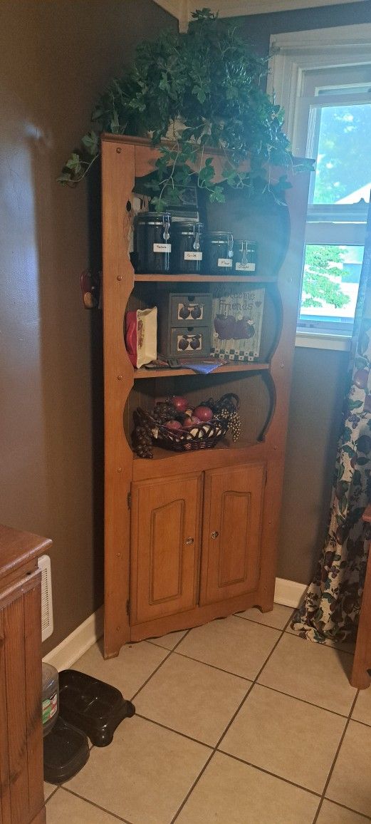 Vintage Corner Cabinet