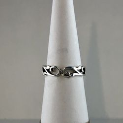 Silver Boho Ring Size 7.5