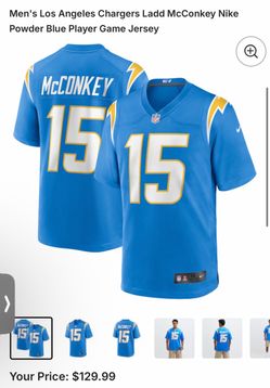 Official Nike Ladd McConkey Jersey Brand New Size Small
