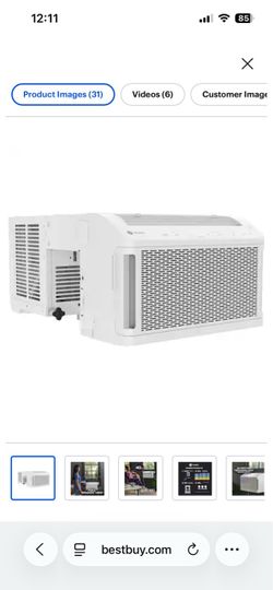 Ge Appliances PHNT10CC Ge Profile Clearview™ 10,300 Btu Inverter Smart Ultra Quiet Window Air Conditioner For Medium Rooms Up To 450 Sq. Ft.