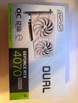 ASUS DUAL EVO 4070super(white) 12gbVRAM