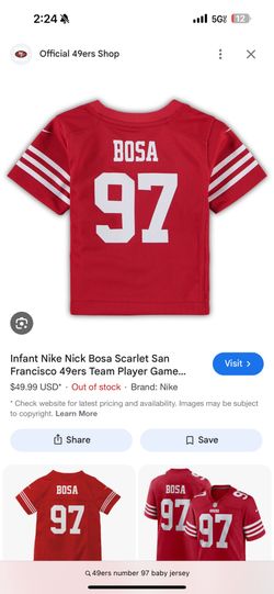 49ers Baby jersey