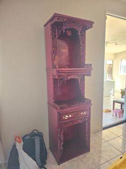 Will Take Best Offers Not Free Chinese , Wood Cabinet inside have light