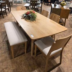 6 pc Modern Dining Table Set.